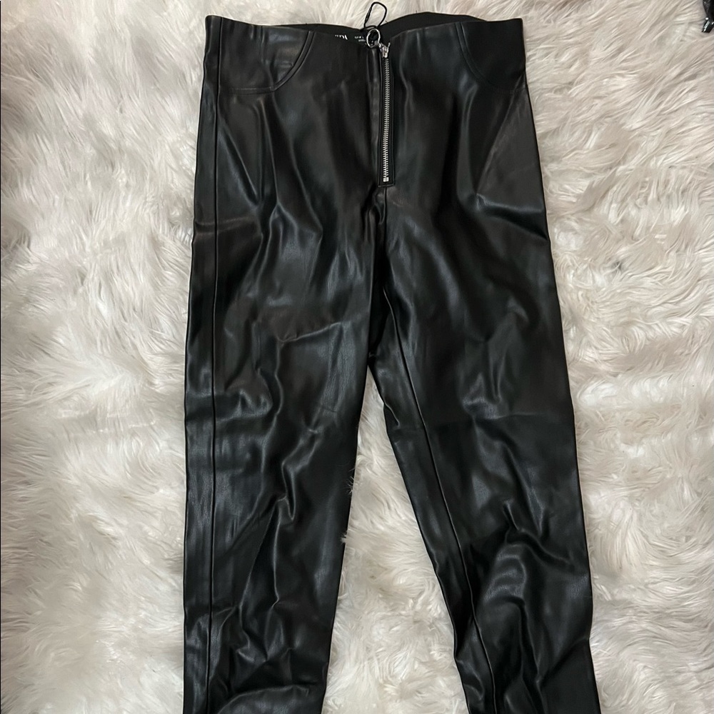 Zara leather legging